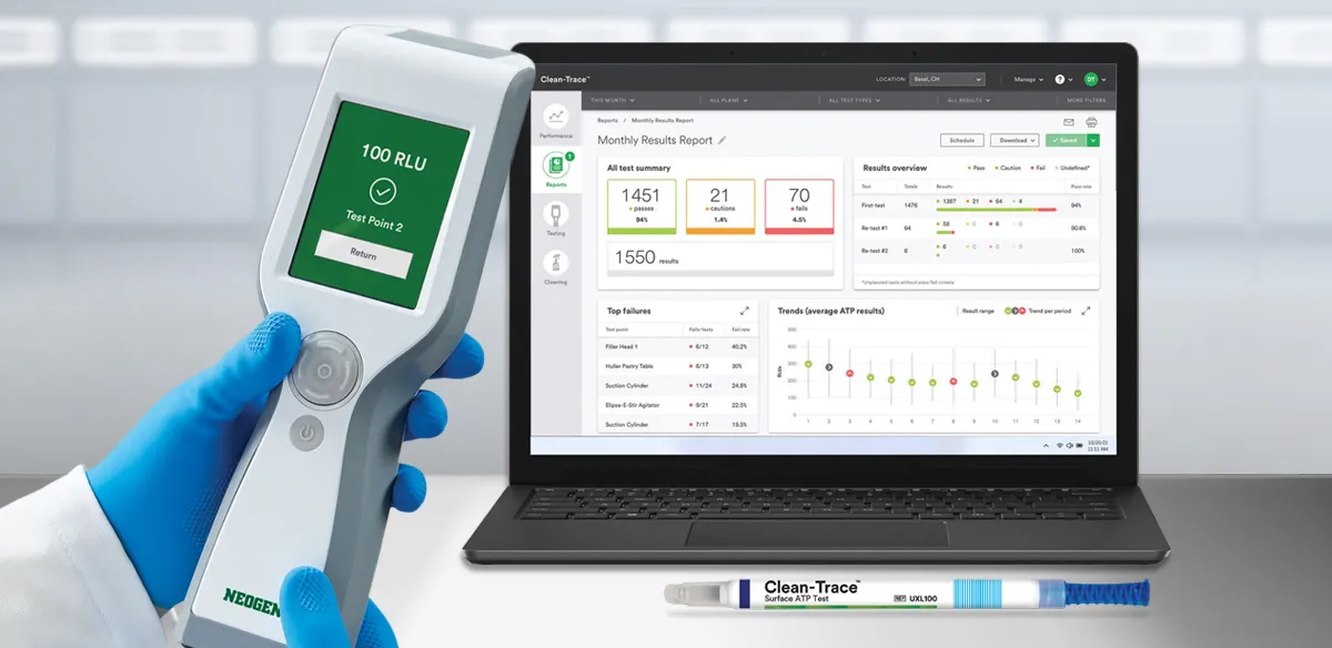 Sistema de Monitoramento e Gerenciamento de Higiene Neogen® Clean-Trace®